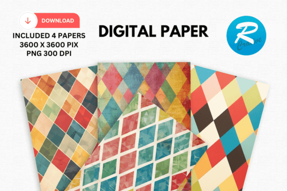 Download Argyle Digital Paper Printable Patterns - Printable patterns Collection