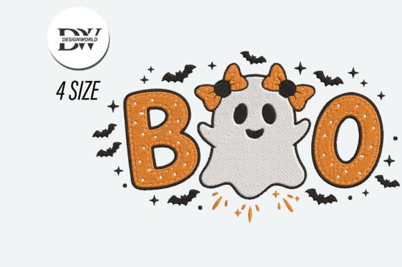 Download Halloween Girl Ghost Embroidery Design - Embroidery Collection