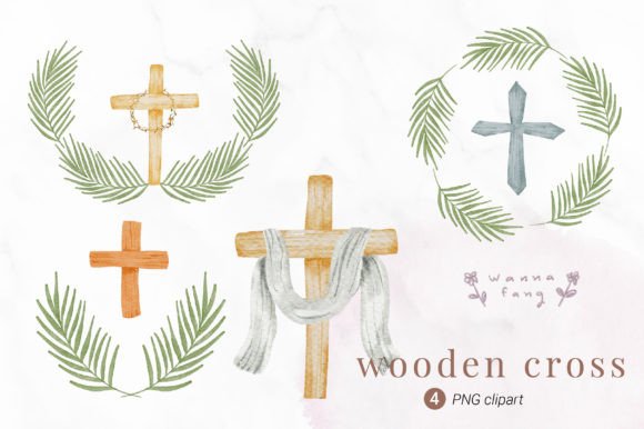 Download Watercolor Wooden Cross Clipart, PNG - Cross clipart Collection