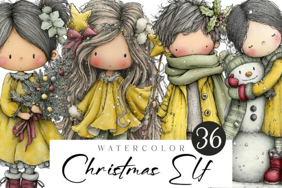 Download Whimsical Christmas Elf Clipart - Elf Collection