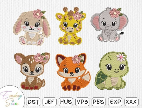 Download Baby Animals Embroidery Design Bundle - Embroidery Collection