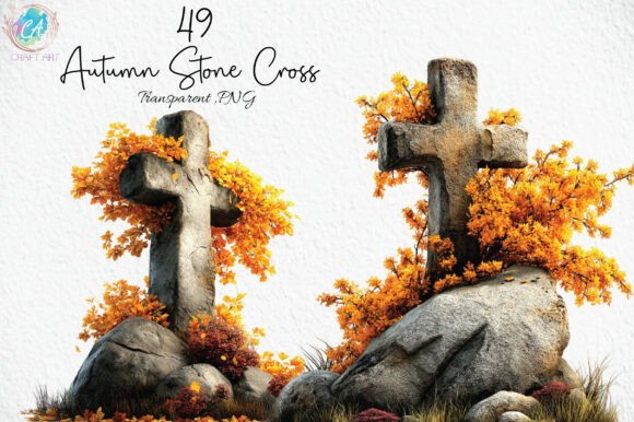 Download Autumn Stone Cross Clipart PNG - Cross clipart Collection