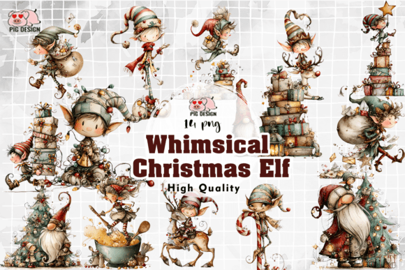 Download Whimsical Christmas Elf PNG - Elf Collection
