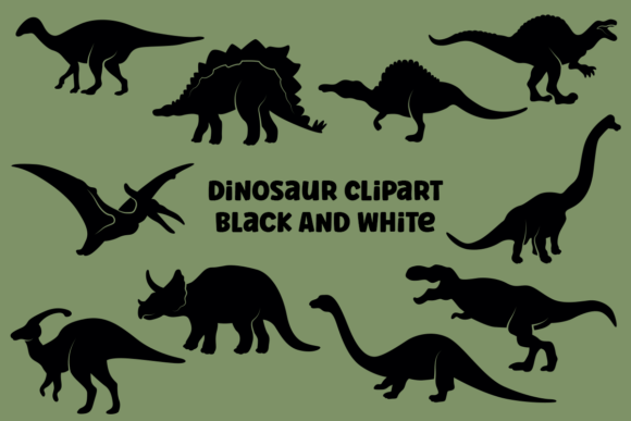 Download Dinosaur Clipart Black and White Free - Dinosaur clipart Collection