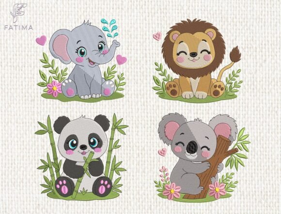 Download Baby Animals Nursery Embroidery Bundle - Embroidery Collection