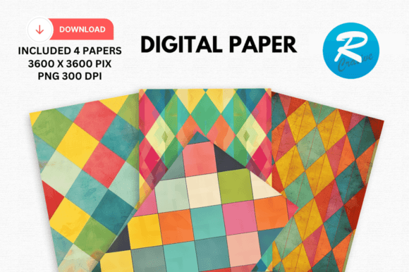 Download Argyle Digital Paper Printable Patterns - Printable patterns Collection
