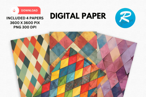 Download Argyle Digital Paper Printable Patterns - Printable patterns Collection