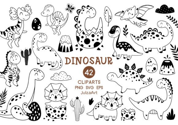 Download Black Dinosaur Clipart, Dino SVG PNG - Dinosaur clipart Collection