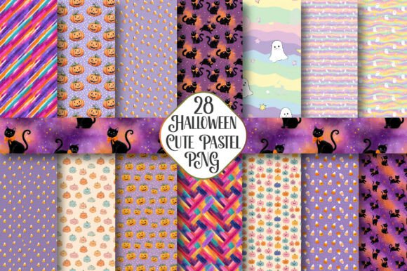 Download Cute Pastel Halloween Printable Patterns - Printable patterns Collection