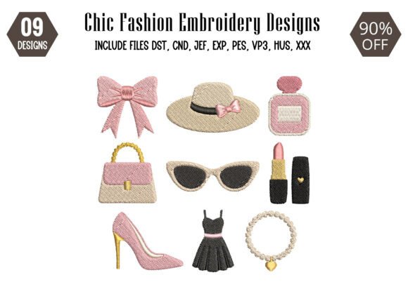 Download Chic Fashion Mini Embroidery Designs - Embroidery Collection