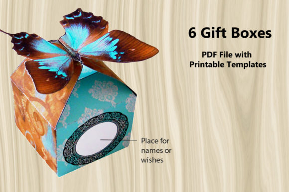 Download 6 Gift Boxes - PDF Printable Patterns - Printable patterns Collection