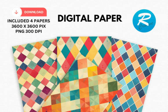 Download Argyle Digital Paper Printable Patterns - Printable patterns Collection