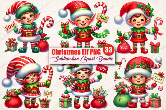 Download Watercolor Christmas Elf PNG Clipart - Elf Collection