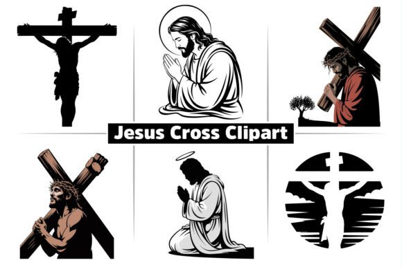 Download Jesus Silhouette Cross Clipart Designs - Cross clipart Collection