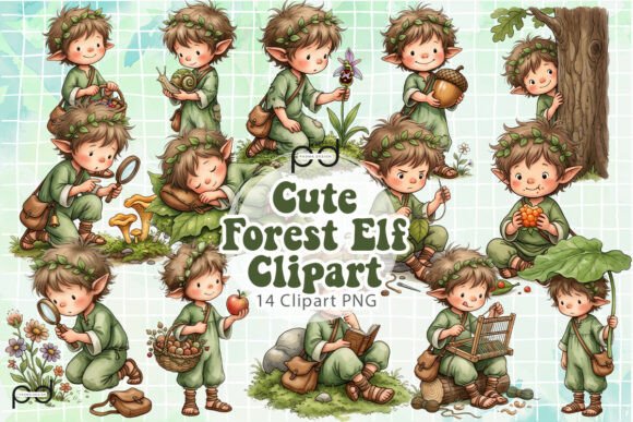 Download Cute Forest Elf Clipart Graphics - Elf Collection